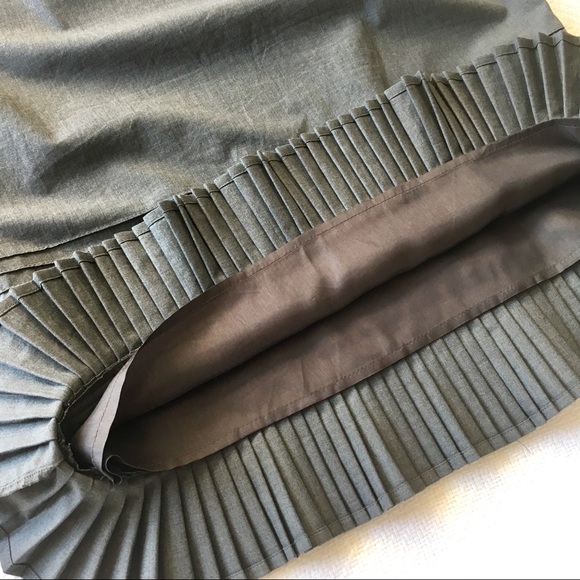 KORS Michael Kors Gray Pleated Pencil Skirt Size 6 - Picture 8 of 8